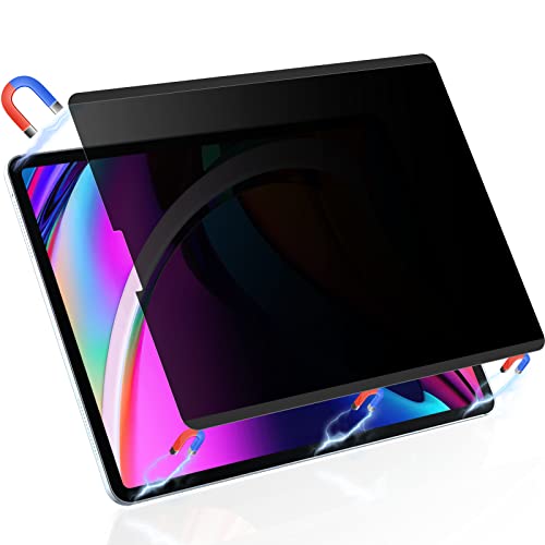 Image of Peslv Magnetic Privacy Screen Protector for iPad Air 5th 4th Generation & iPad Pro 11, Removable Anti Blue Light Glare Spy Private Filter, High Sensitive Bubble-Free Easy Install Black Security Screen