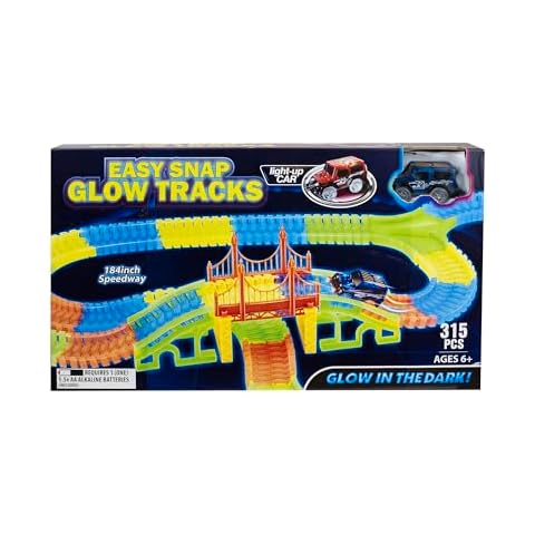 Gener8 315pc Glow in Dark Track with Car Cover