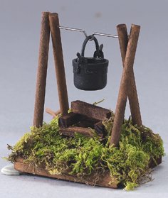 BELI-BECO 498 Lagerfeuer Feuerstelle für Krippe Weihnachtskrippe...