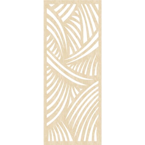 Image of 33 3 /8 inchW x 84 3 /8 inchH x 3 /8 inchT Chester Decorative Fretwork Wood Wall Panels, Birch