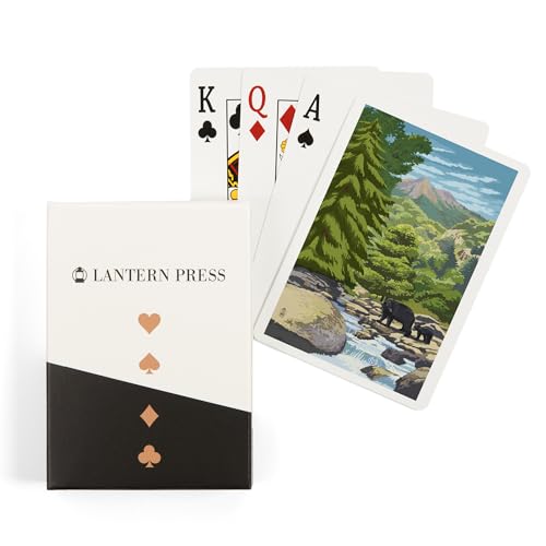 Baraja de Póker Black Bears and Stream 52 Cartas