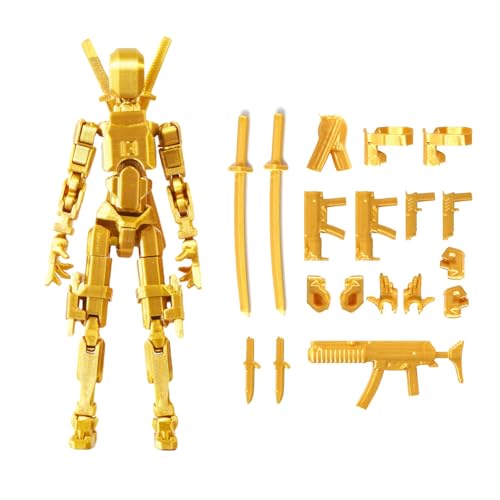 FoxVilla Assembly Completed T13 Action Figure, Titan 13 3D Printed Action Figure, 3D Printed Titan13, Assembled Dummy 13 Lucky 13 Toy Figure