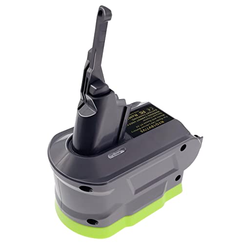 EID V7/V8 Battery Adapter for Ryobi 18V Battery Converter for Dyson V7 V8 Animal Absolute Motorhead Trigger Fluffy HEPA Cordless Vacuum