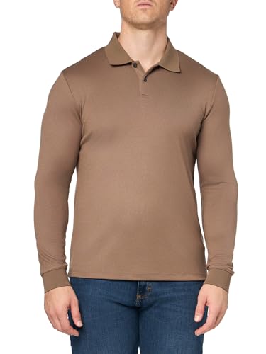 Theory Men's Goris Polo Long Sleeve in Anemone Milano