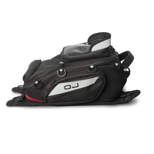 COMPATIBILE CON BMW R 1200 GS ADVENTURE BORSA DA SERBATOIO PER MOTO OJ M166+M115 SHARP 11,5 LT BORSELLO CON ATTACCO UNIVERSALE DI CINGHIE O MAGNETI TUTTO INCLUSO ZAINO NERO 22X35X15CM