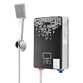 Electric Tankless Water Heater 6500W Instant Hot Water Heater with LED Display, Cold and Hot Water Inlets-Conveniently Convertible-7.48x11.22 Inches Water Heater