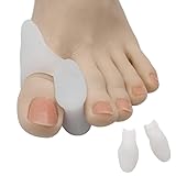 8 Pezzi Tutore Alluce Valgo Correttore Separatore in Morbido Silicone Protezione Dolore Borsite Distanziatore Raddrizza Dita a Martello Piedi Protettore Supporto Uomo Donna immagine