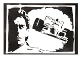 moreno mata Authentique Graffiti Fait a la Main F1 Ayrton Senna Sports Poster Handmade Affiche Decoration Murale Tableau Cadre Salon Chambre Cadeau Homme et Femme