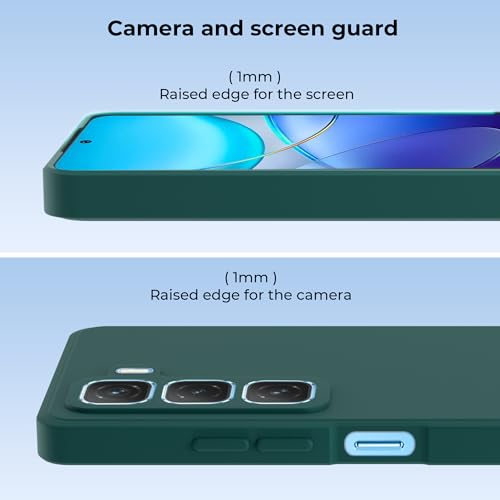 Image of A rtistque Back Cover Case for Infinix Hot 50 5G with Camera Protection | Shockproof TPU | Stylish Protective Design | Slim Fit | Ultra Matte | Infinix Hot 50 5g Back Cover - Green