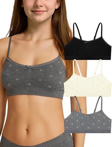 Livona Ultra-Comfy Seamless Bralette for Girls–Buttery Soft Ribbed & Jacquard,No Padding – Effortless Comfort & Style