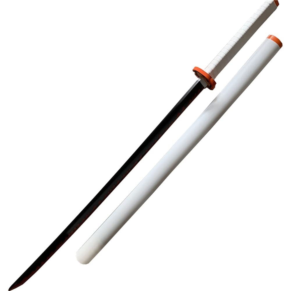 damdos Halloween Prop Anime Cosplay Sword, Demon Foam Swords,41" Demo Fantasy Agatsuma Zenitsu Swords Satoman Tanjirou Swords Shinazugawa Sanemi Birthday Gifts(Rengoku Kyoujurou)