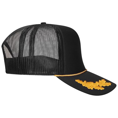 Image of OTTO Polyester Foam Front 5 Panel High Crown Mesh Back Trucker Hats in 97, Bulk, Wholesale