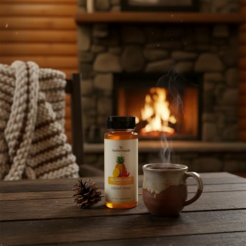 Ambermade Infused Honey - Island Heat 12 oz miniatura 3