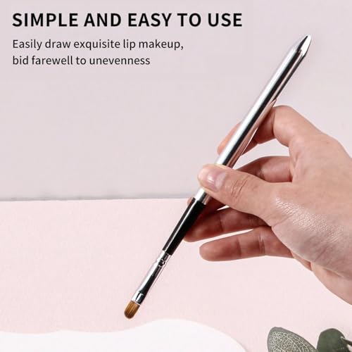 Lip-Brush-2pcs-Concealer-Brushes-Ergonomic-Retractable-Sealing-Design-Small-Easy-Cleaning-Single-Head-Aluminium-Tube-Lipstick-Brush