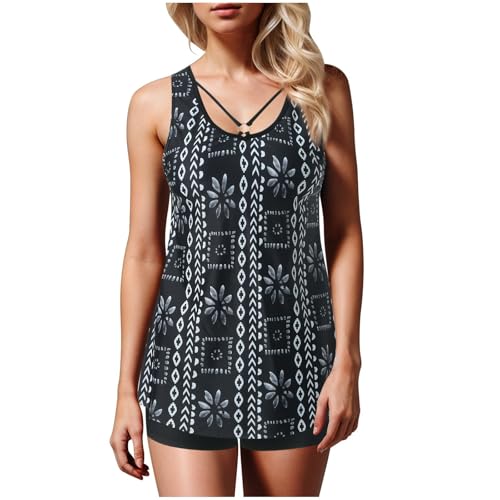 Genérico Bañador De Mujer - Traje De Baño De Bikini Dividido Nuevo para Mujer Traje De Baño Conservador Sexy Estampado