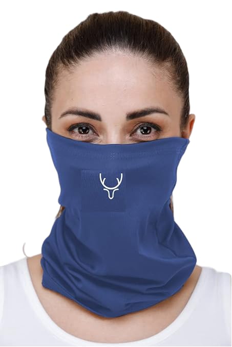 PANTAR Bamboo Bandana for Men & Women | Super Soft | Odour-free & Breathable | Durable & Multipurpose ARMY BLUE Bandana Mask for Dust, Pollution & UV Protection 01 Pc