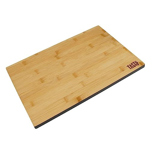 Tasty Planche à découper en bambou robuste pour découper et cuire des aliments dans la cuisine Dimensions : 35,5 x 25 x 1,2 cm Couleurs : bois marron et...