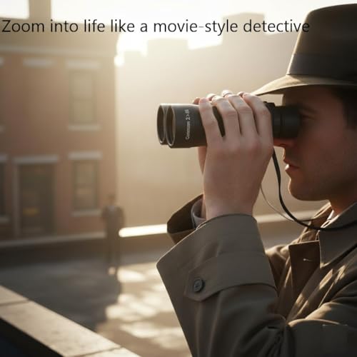 Image of Compact Folding Binoculars for Kids & Adults | Day & Night Use Polarized Telescope with High-Performance Optics | Lightweight Outdoor Binoculars for Bird Watching, Travel, Camping & Stargazing