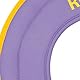 RUFFWEAR, Hydro Plane Schwimmende Scheibe für Hunde, Purple Orchid, Medium
