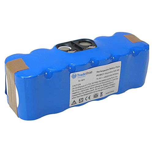 Exemoro Batterie 14.4V 4500mAh Ni-MH Pour IRobot Roomba 500/600/700/800/900 Series – Remplacement Longue Durée