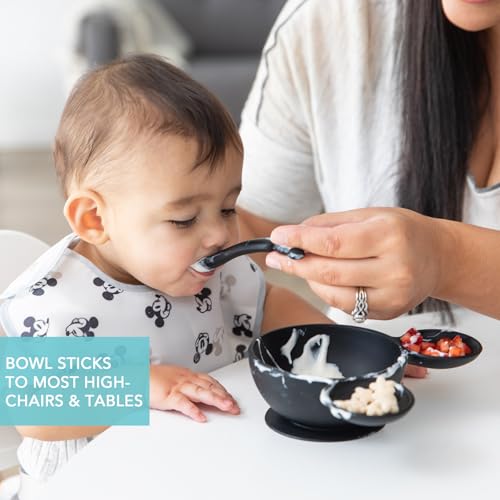 Bumkins First Feeding Set - Bowl, Lid, Spoon & Silicone Pocket Bib3