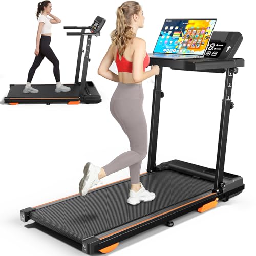 Walking Pad Treadmill Desk Workstation & Incline & Handle