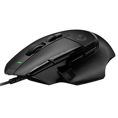 Image of Logitech G502 X Wired Gaming Mouse - LIGHTFORCE Hybrid Optical-Mechanical Primary switches, Hero 25K Gaming Sensor, Compatible with PC /macOS /Windows - Black
