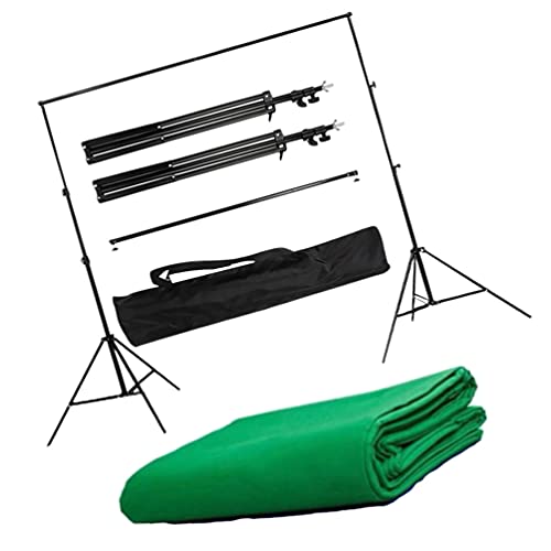 Lurrose Backdrops Pano de Fundo de Tela Verde Com Suporte Kit para Estúdio De Vídeo Foto 6. Fundo de