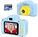 Fotocamera per Bambini Fotocamera Digitale Portatile con Scheda SD 32 GB TF Card HD da 2 Pollici 1080P Mini Ricaricabile Videocamera per Giocattoli Regalo Ragazzi Ragazze da 3 a 12 Anni (Blu)