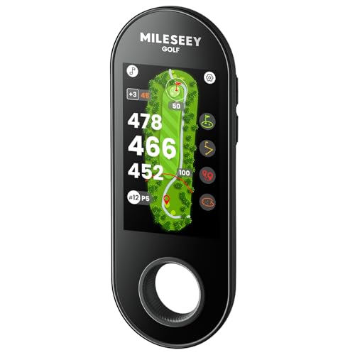 MILESEEY GeneSonic Go Handheld Golf GPS Rangefinder, 43000+ No Subscription Preloaded Courses, Auto...