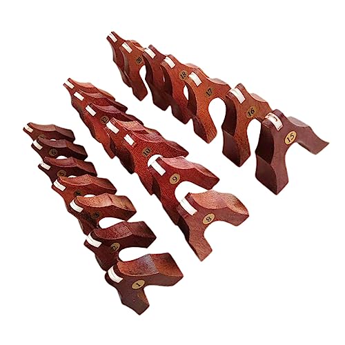 ibasenice 21個木製古筝橋 古筝弦ブリッジ 交換用木製支柱 簡潔なデザイン 実用的な楽器部品