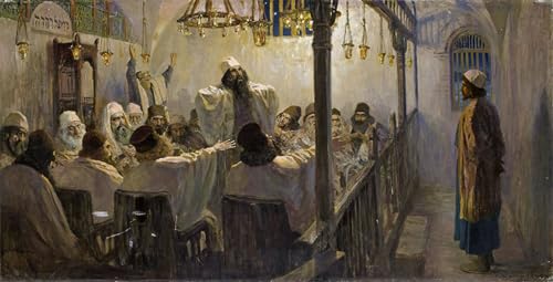 Cuadro en lienzo de Polenov para decorar salones elegantes con arte clásico de 60x90cm