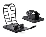 【Alles in Ordnung】Kleine und unauffällige Kabelschelle sparen Platz für Kabel und helfen, Kabelsalat zu vermeiden. Die Kabel Kabel Clips helfen, Ihren Platz ordentlich und organisiert zu halten und Ärger von Kabelsalat loszuwerden; Die saubere Umgebung sorgt dafür, dass Sie sich wohl fühlen.