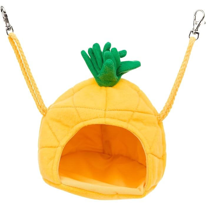 Maison d'ananas jaune moyen pour petit animal rongeur de 5,5x6 cm