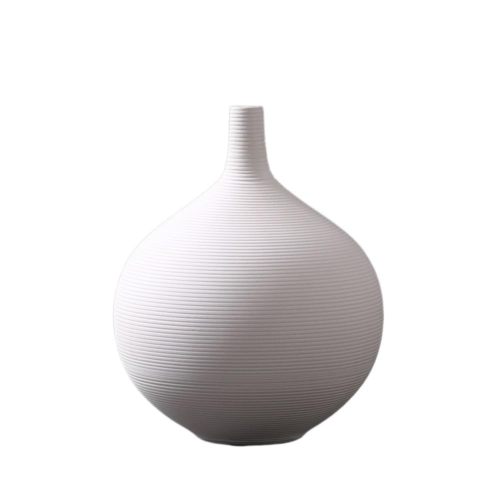 flower vase White Vintage Ceramic Vase Arrangement Living Room Hydroponic Flower Decoration(Large)