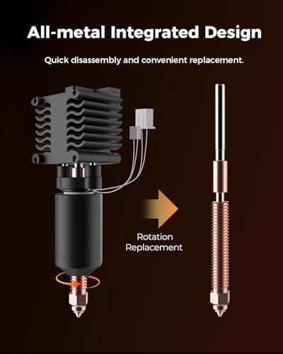 Image of Creality Official Hi Ceramic Hotend Kit, with Quick-swap Nozzle, Supports 300C High Temperature, High-Speed Printing Replaceable Heating Block Kit for 3D Printer Hi Combo