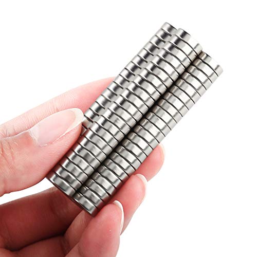 Image of DIYMAG 100Pcs Small Refrigerator Magnets, 10x3mm Round Fridge Magnet
