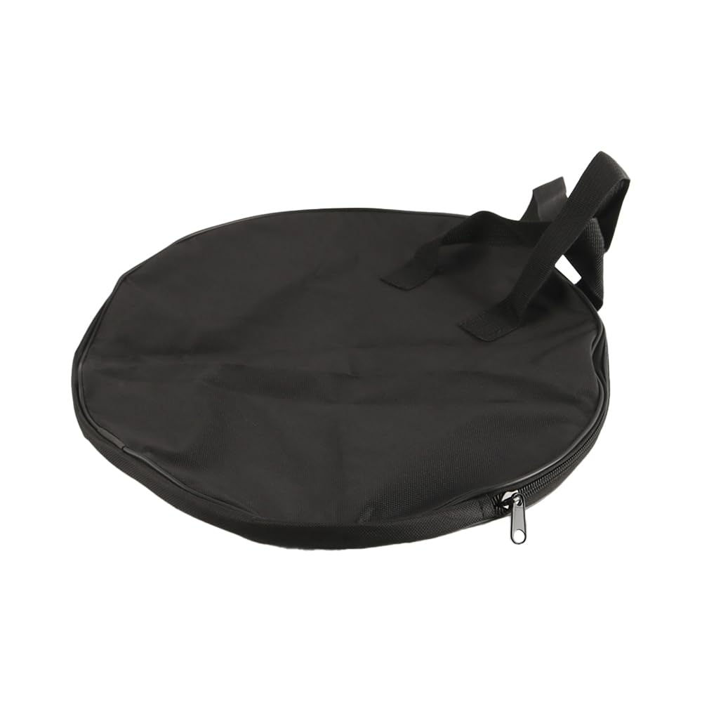 VOANZO 12 Inch Drum Practice Pad Bag with Handle Black Oxford Cloth Drum Pad Carrying Case Durable and Protective Drumming Accessory - Image 2