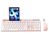 Wireless Keyboard and Mouse Combo, MARVO 2.4G Ergonomic Wireless Computer Keyboard with Phone Tablet
