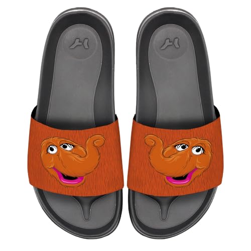 Popfunk Sesame Street Snuffleupagus Face Unisex Adult Slides Sandals Officially Licensed Hypd Slydr Switch™