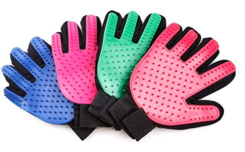 Mr. Rabbit Efficient Pet Hair Remover Mitt - Perfect for Dogs & Cats with Long & Short Fur - (Green)