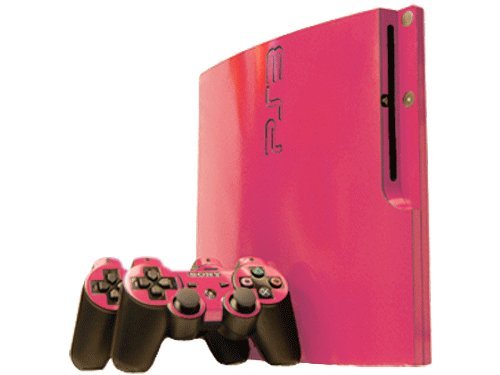 Party Pink - Vinyl Decal Mod Skin Kit by System Skins - Compatible with PlayStation 3 Slim Console
