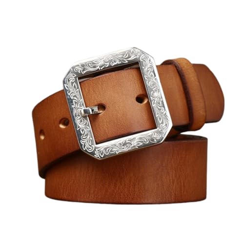 Ceinture cuir véritable pleine fleur 38mm homme et femme avec boucle western