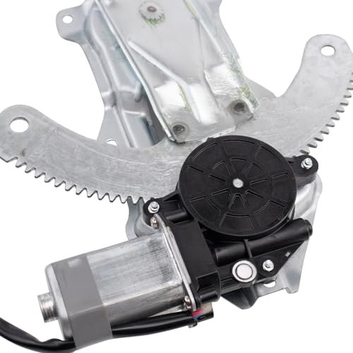 Image of TRQ Front Right Power Window Regulator & Motor Assembly Passenger Side Compatible with 2001-2003 Ford F-150 2002 Lincoln Blackwood