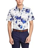 Polo Ralph Lauren Men's Golf Diary Print Short Sleeve Polo Shirt, Blue Multi, Large