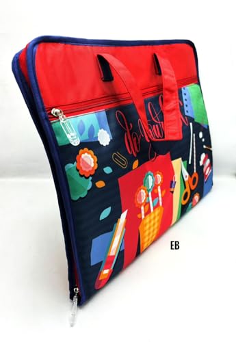Image of Echo Boomers Designed Print A3 Size Drawing Activity Bag with Multiple Pockets