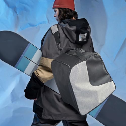 Ski Boot Bag, Travel Ski Boot Helmet Bag Water Snowboard Boot Bag Large Capacity Ski Gear Shoulder Bag for Skiing Enthusiasts, Daily Travel, Outdoor Activities