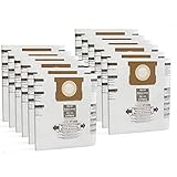 12 Pack VF2005 Type F/I/J Replacement 90662 90672 CMXZVBE38768 Vacuum Dust Filter Bags Compatible with Shop Vac CRAFTSMAN 10-14 Gallon Wet Dry Vacuum