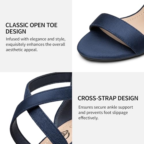 Trary Women's Sandal, White, Block Heel, Ankle Strap, Size 5-11.5, Formal Occasion Attendees4