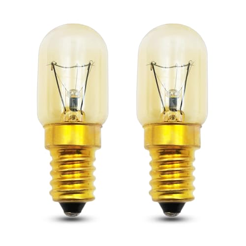 EASYIVY Ampoule Four E14 300 Degré, Ampoule E14 T22 pour Lampe de Sel Dimmable, 360LM Blanc Chaud 2700K pour Four, Micro-ondes, Lampe à Sel, Refrigerateur, Machine à Coudre, Lot de 2